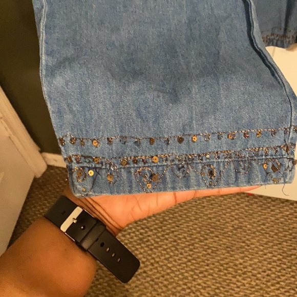 Matching Blue Jean Outfit with embellishments - Picture 7 of 8